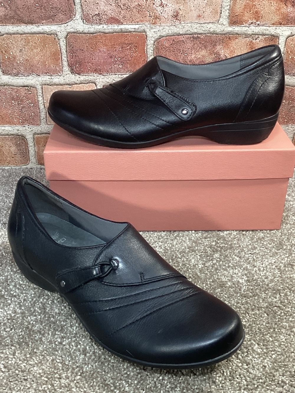 Dansko womens Franny black slip on loafers size 40 eu size 9-9.5 us